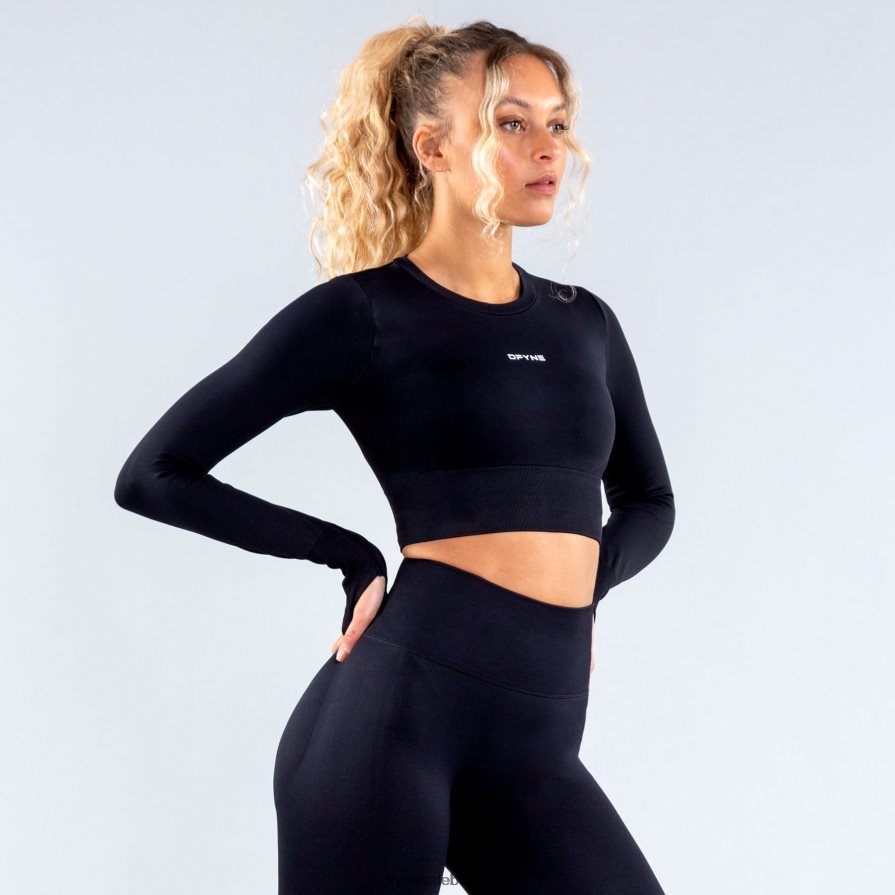 vêtements Dfyne haut court dynamique noir Z2RVP897