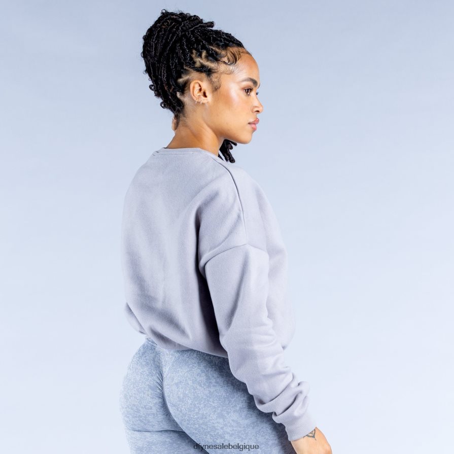 hauts Dfyne pull court luxe revive 2 gris pierre Z2RVP834