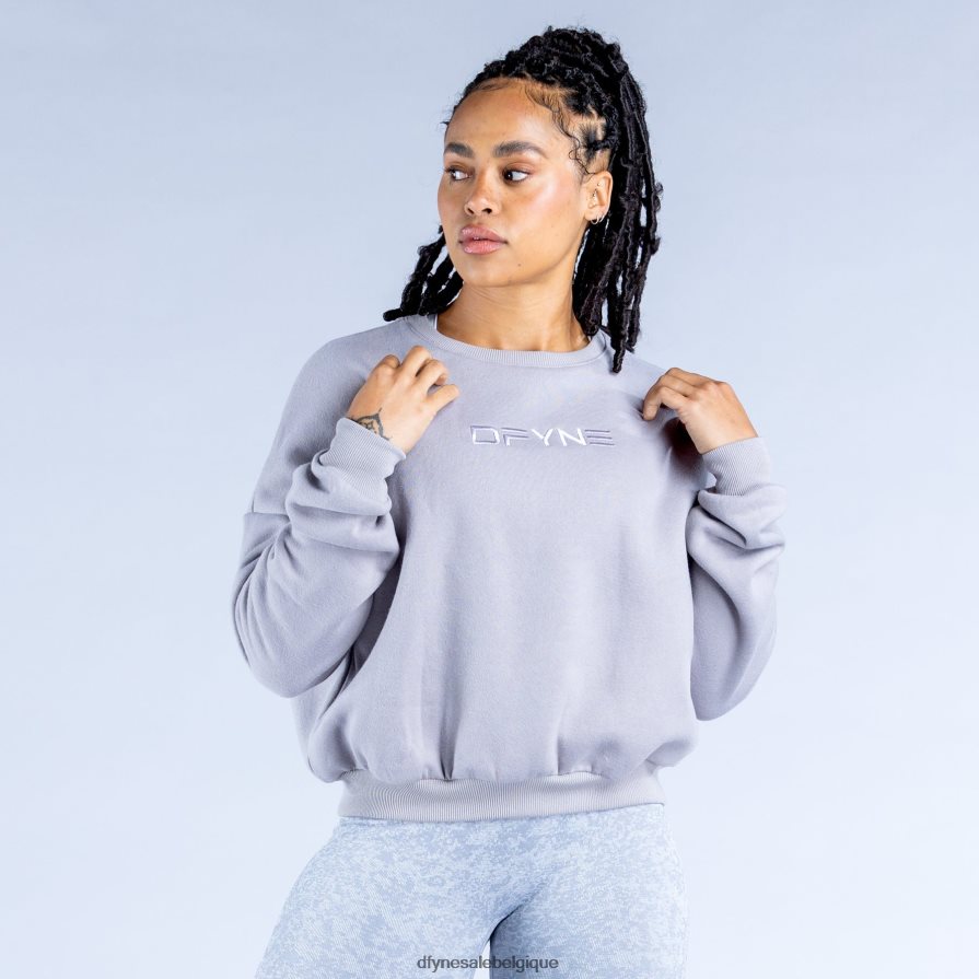 hauts Dfyne pull court luxe revive 2 gris pierre Z2RVP834