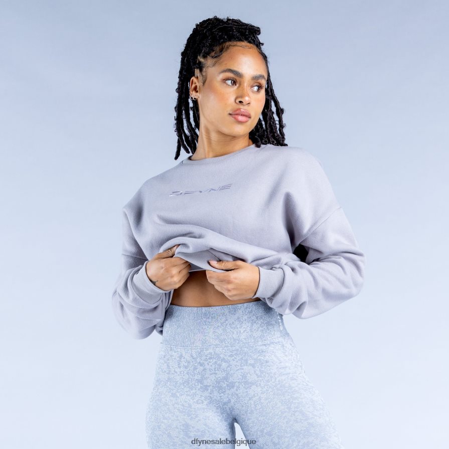 hauts Dfyne pull court luxe revive 2 gris pierre Z2RVP834