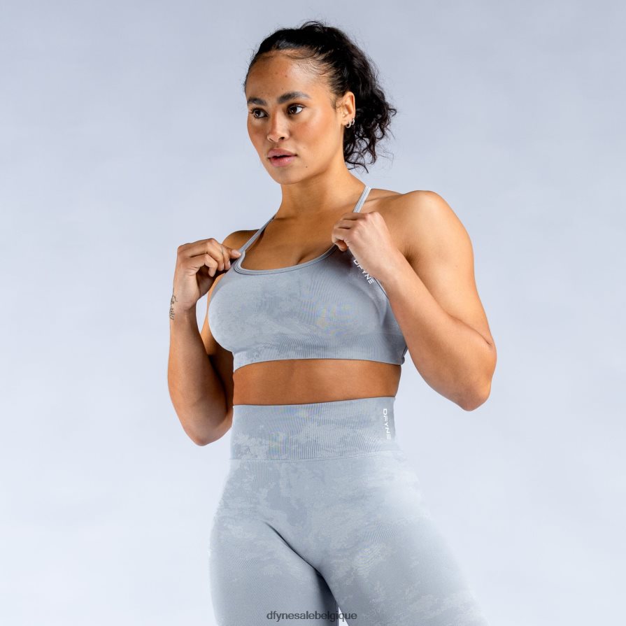 hauts Dfyne soutien-gorge de sport dos nu à brume dynamique gris pierre clair Z2RVP8158