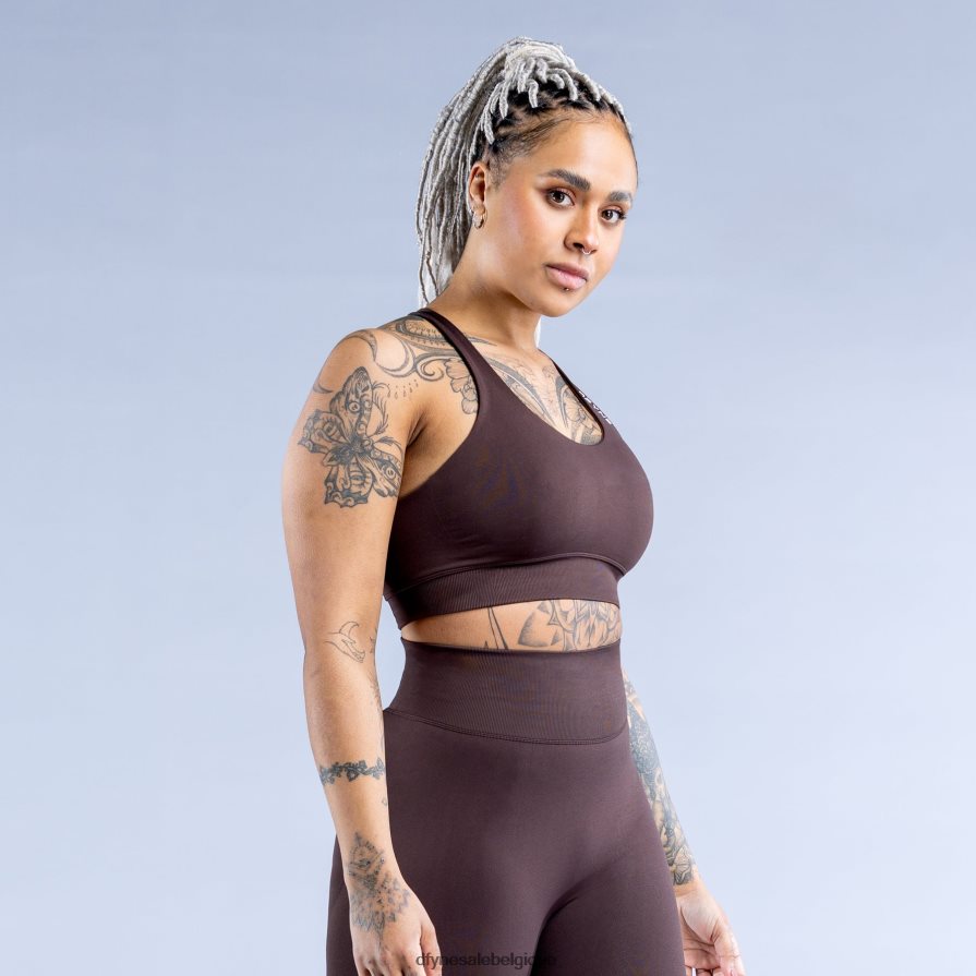hauts Dfyne soutien-gorge de sport dynamique Chocolat brun Z2RVP843