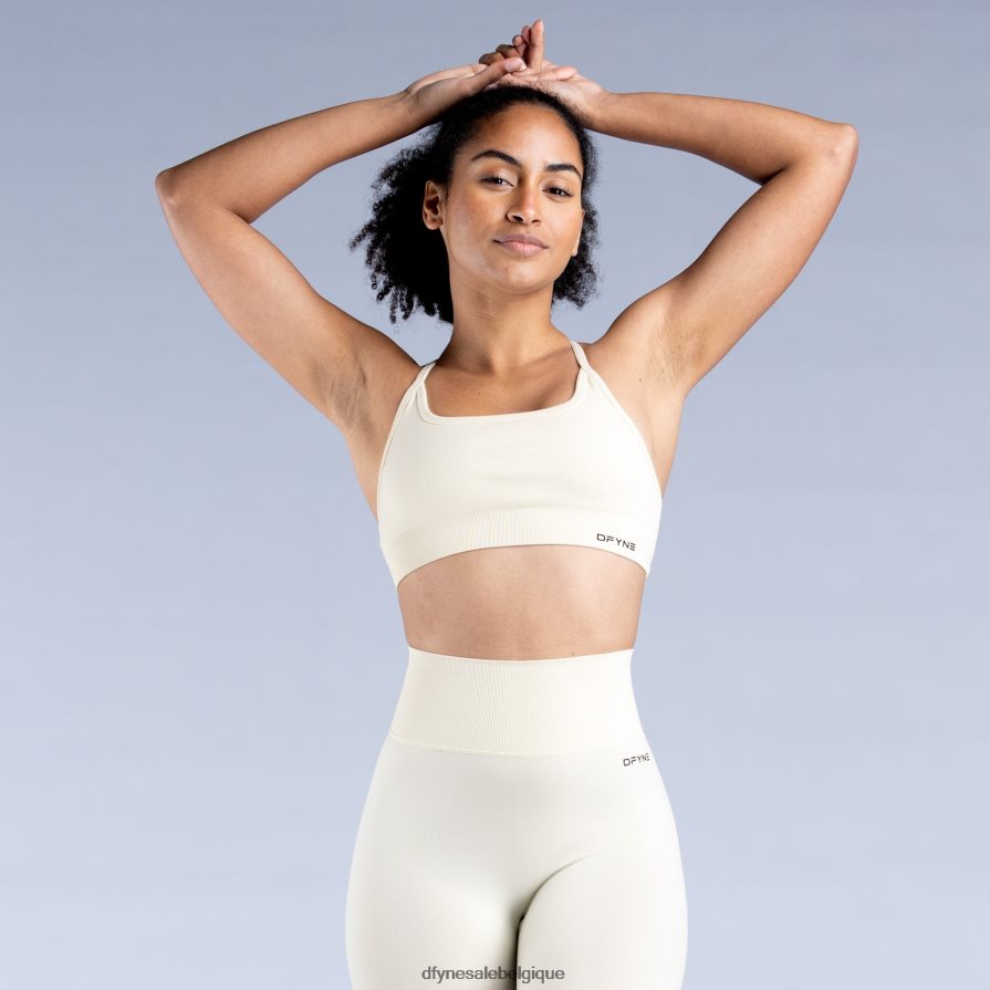 hauts Dfyne soutien-gorge de sport dynamique dos nu 2 Blanc comme neige Z2RVP819