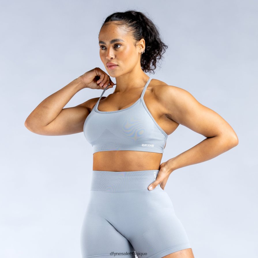 hauts Dfyne soutien-gorge de sport dynamique dos nu 2 gris pierre clair Z2RVP8142