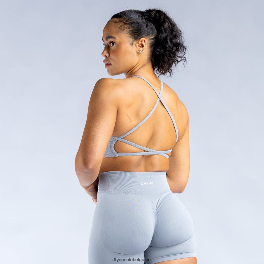 hauts Dfyne soutien-gorge de sport dynamique dos nu 2 gris pierre clair Z2RVP8142