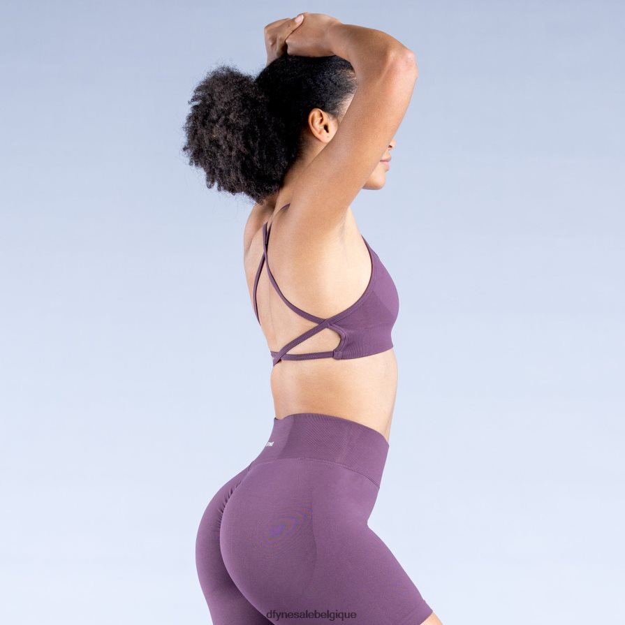 hauts Dfyne soutien-gorge de sport dynamique dos nu 2 prune parfaite Z2RVP820