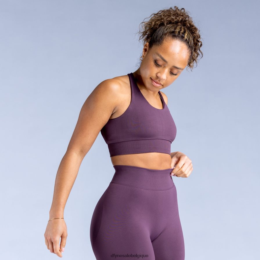 hauts Dfyne soutien-gorge de sport dynamique prune parfaite Z2RVP847