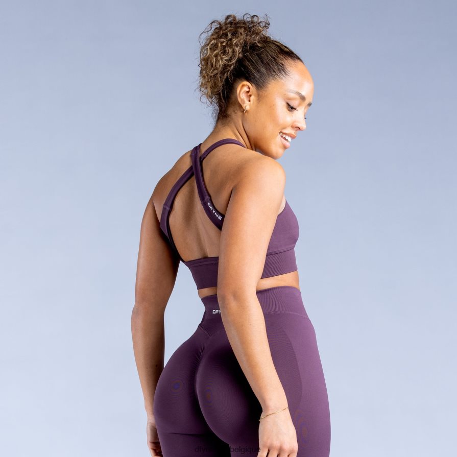 hauts Dfyne soutien-gorge de sport dynamique prune parfaite Z2RVP847