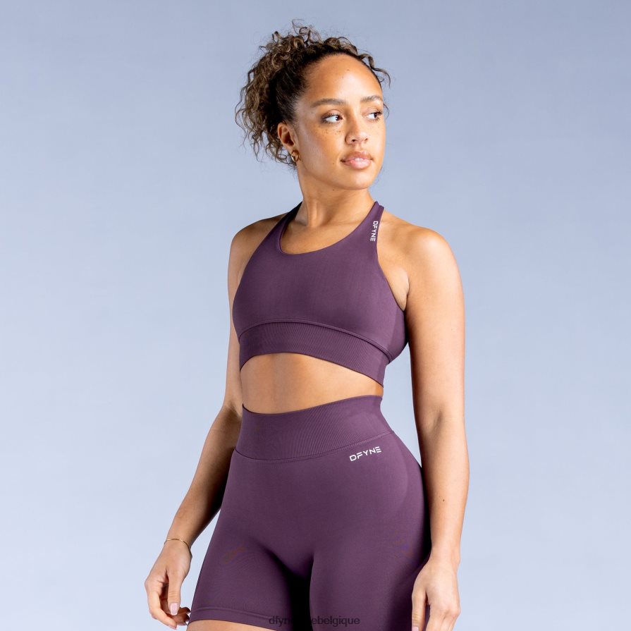 hauts Dfyne soutien-gorge de sport dynamique prune parfaite Z2RVP847
