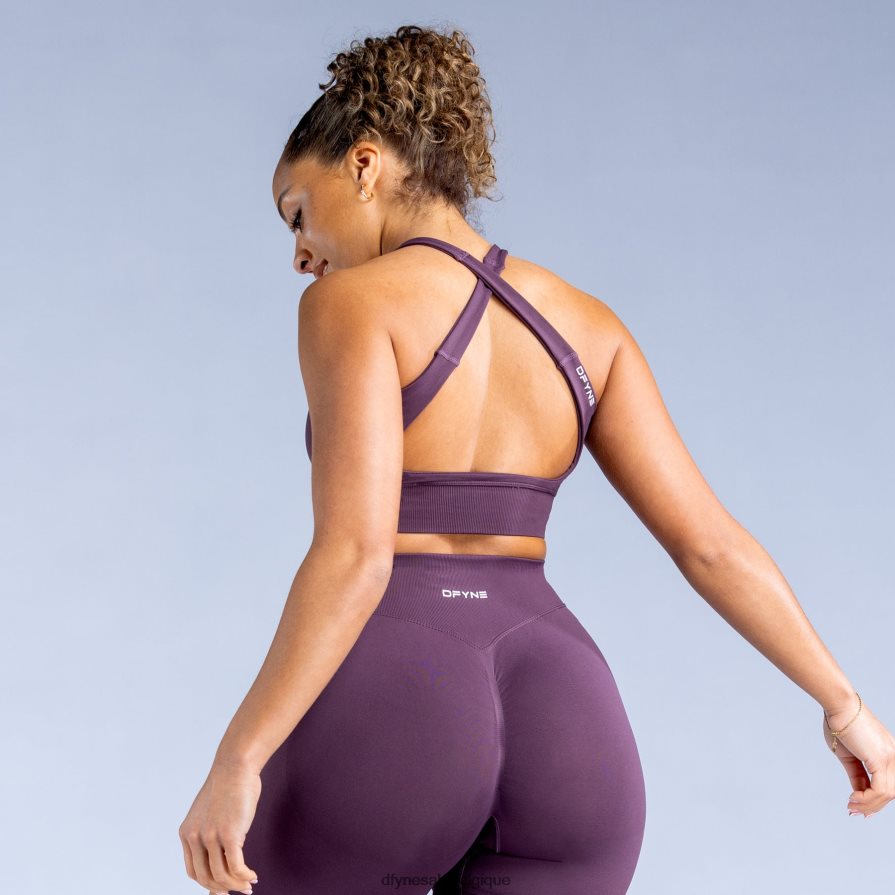 hauts Dfyne soutien-gorge de sport dynamique prune parfaite Z2RVP847