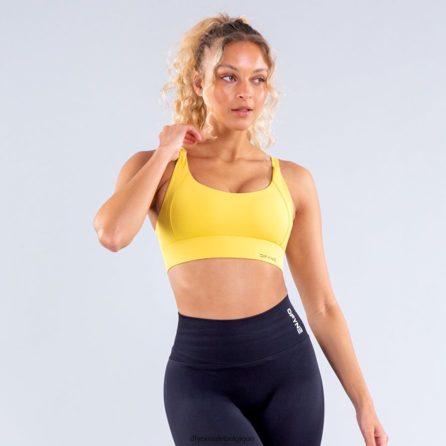 hauts Dfyne soutien-gorge de sport à maintien élevé origin jaune mat Z2RVP8114