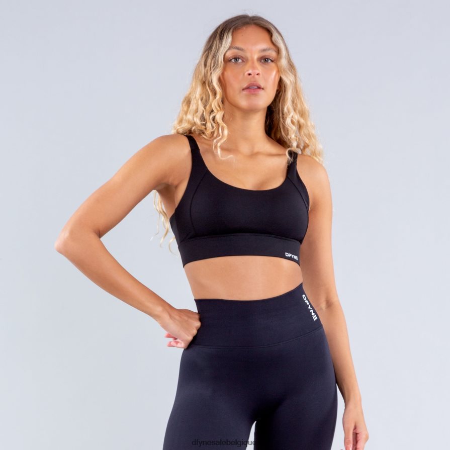 hauts Dfyne soutien-gorge de sport à maintien élevé origin noir mat Z2RVP864