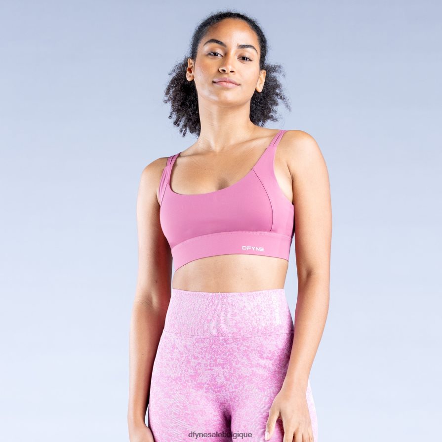 hauts Dfyne soutien-gorge de sport à maintien élevé origin rose foncé mat Z2RVP821