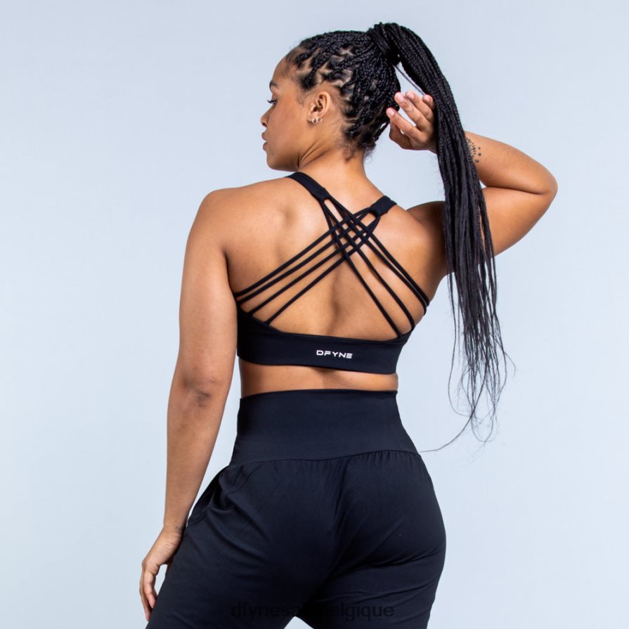 hauts Dfyne soutien-gorge de sport maintien moyen origin noir mat Z2RVP8117