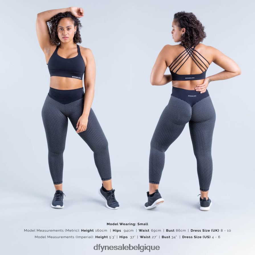 hauts Dfyne soutien-gorge de sport maintien moyen origin noir mat Z2RVP8117