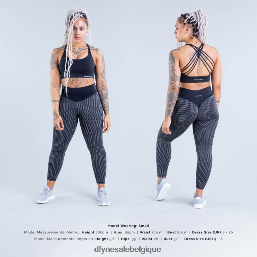 hauts Dfyne soutien-gorge de sport maintien moyen origin noir mat Z2RVP8117