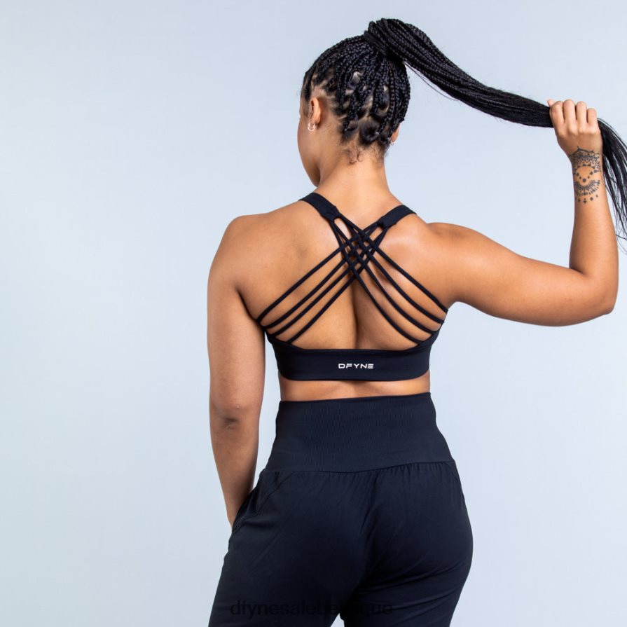hauts Dfyne soutien-gorge de sport maintien moyen origin noir mat Z2RVP8117